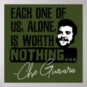 Póster Che Guevara Revolución Cita