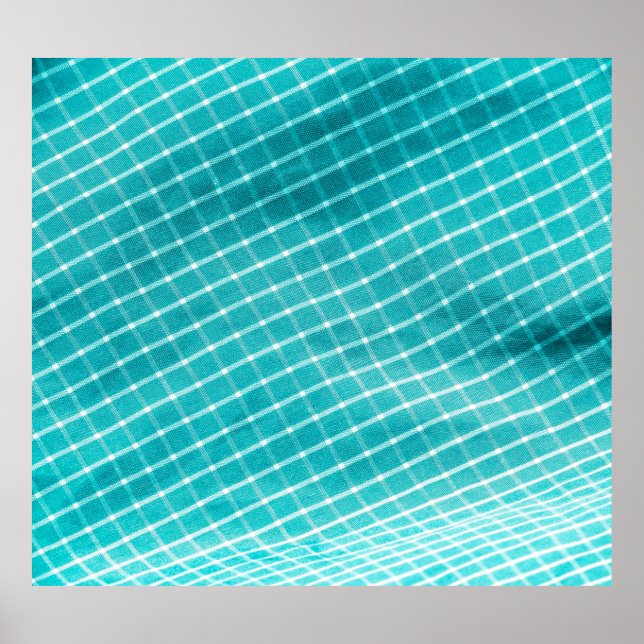 Póster Checkered background textile closeup. (Frente)