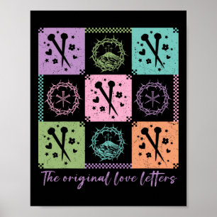 Póster Checkred Las cartas de amor originales cristianas 