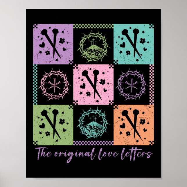 Póster Checkred Las cartas de amor originales cristianas  (Frente)
