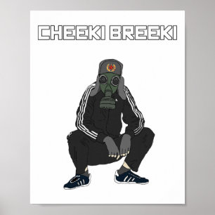 Póster Cheeki Breeki - Gopnik Slav Style Funny Gamer Stal