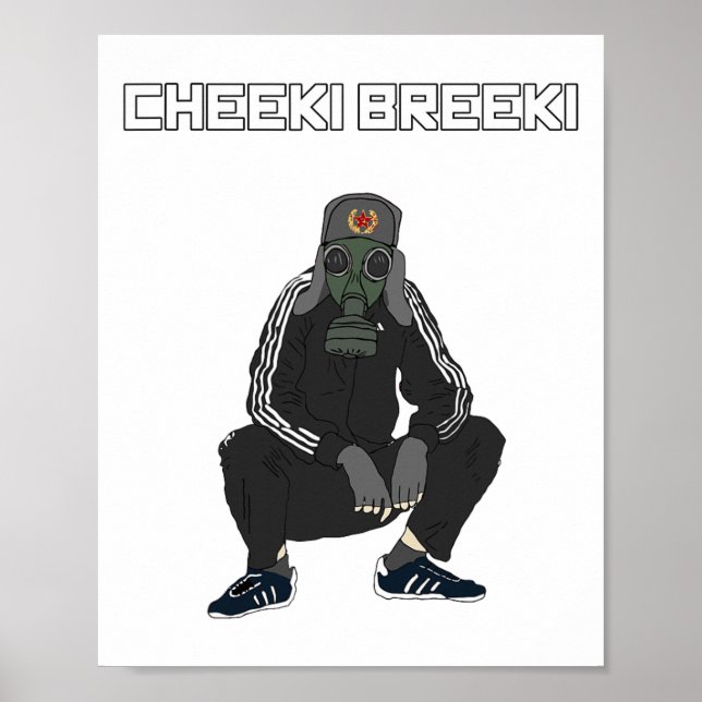 Póster Cheeki Breeki - Gopnik Slav Style Funny Gamer Stal (Frente)
