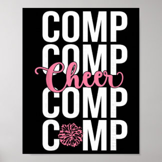 Póster Cheer Comp Day Cheerleading Competition Day Cheerl