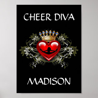 PÓSTER CHEER DIVA POSTER PERSONALIZA
