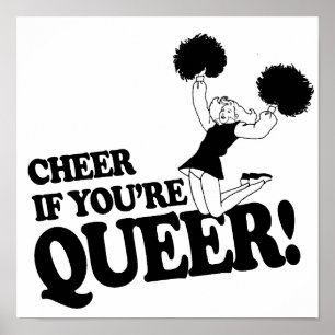 PÓSTER CHEER SI ERES QUEER