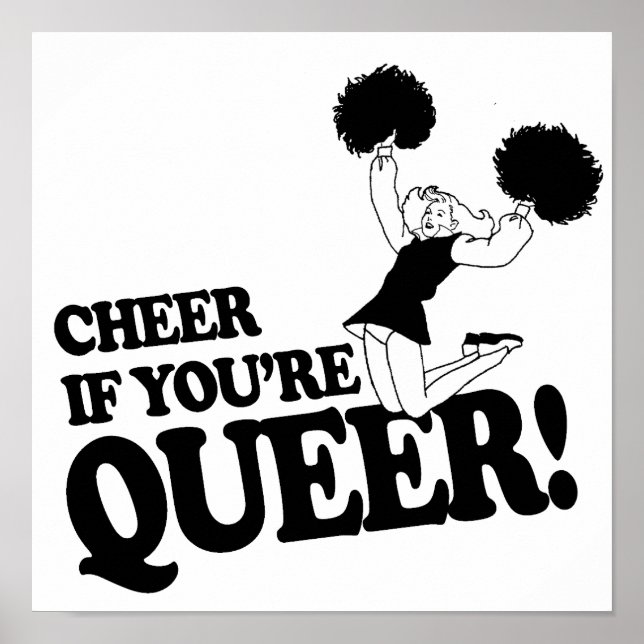 PÓSTER CHEER SI ERES QUEER (Frente)