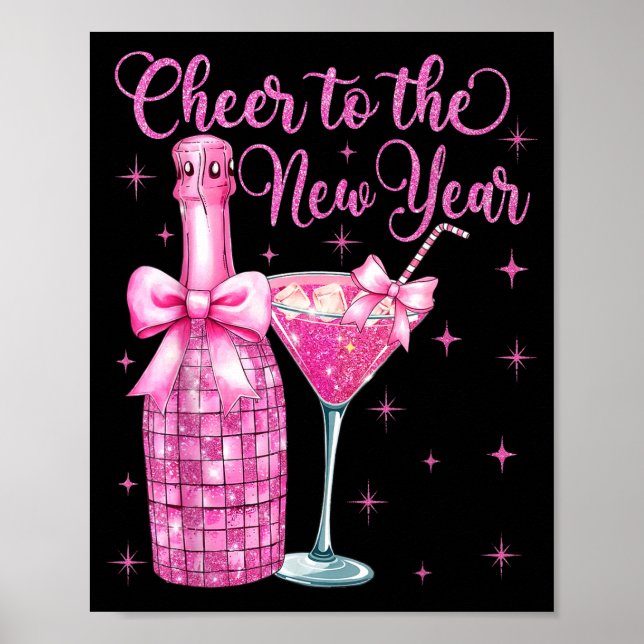 Póster Cheer To The New Year Happy New Year 2026 Party  (Frente)