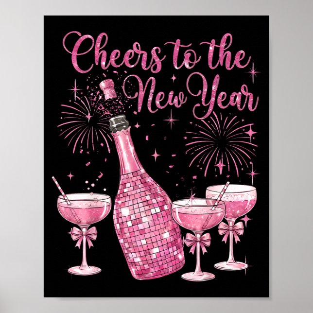 Póster Cheer To The New Year Happy New Year 2026 Party  (Frente)