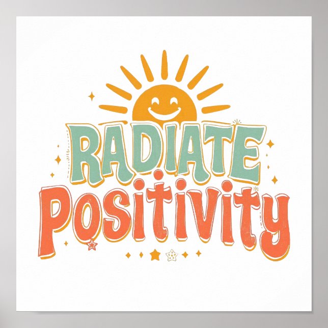 Póster Cheerful and Motivational Sunny Saying (Frente)