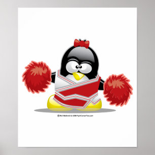 Póster Cheerhead Penguin