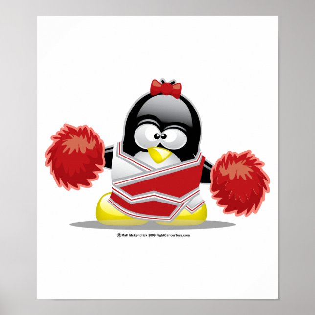 Póster Cheerhead Penguin (Frente)