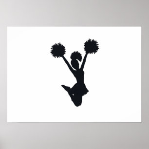 Póster Cheerhead Silhouette