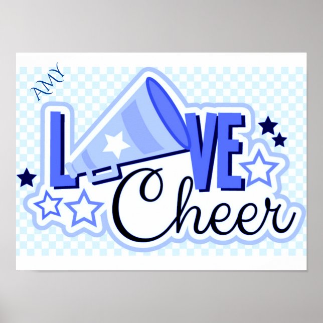 Póster Cheerleading personalized poster. "16 x 12" (Frente)