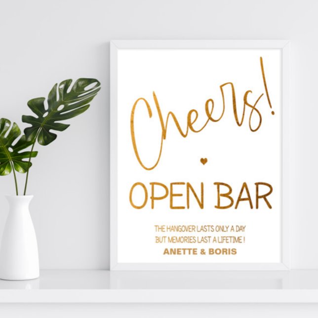 Póster Cheers boda de barra abierta signo de 8x10 poster (Subido por el creador)