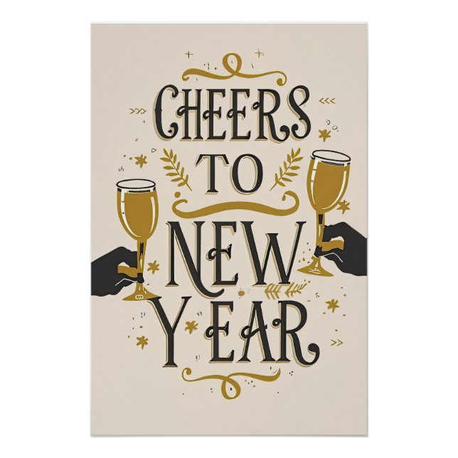 Póster Cheers to a new year (Anverso)