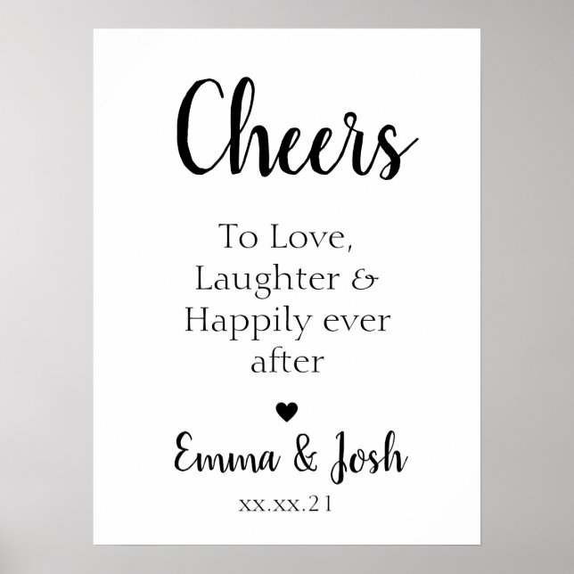 Póster Cheers to Love Wedding (Frente)