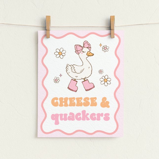 Póster Cheese & Quackers Silly Goose Table Sign (Subido por el creador)