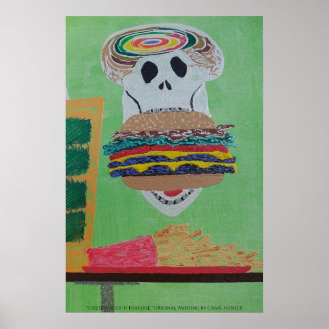 Póster Cheeseburger en el paraíso (Frente)