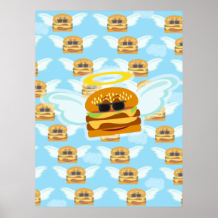 Póster Cheeseburger Heaven Poster