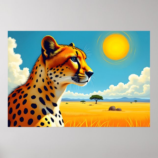 Póster Cheetah (Frente)