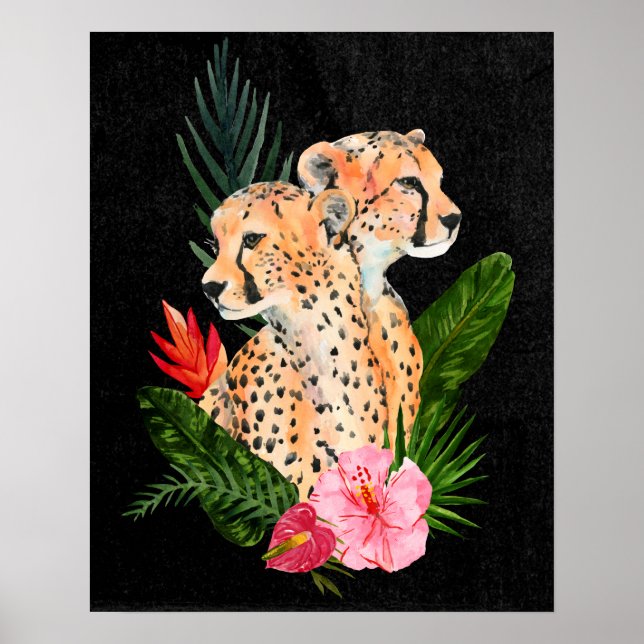Póster Cheetah Bouquet (Frente)