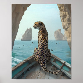 Póster CHEETAH disfruta de la 🌊 de mar abierto