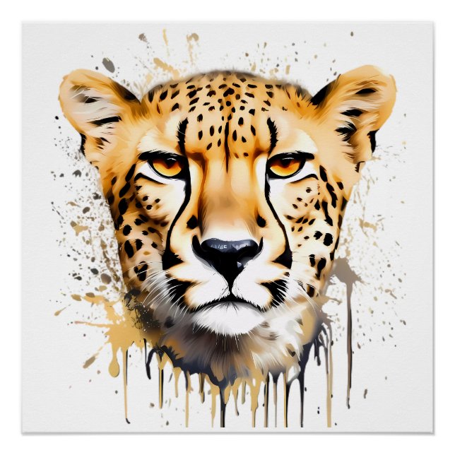 Póster Cheetah Portrait (Anverso)