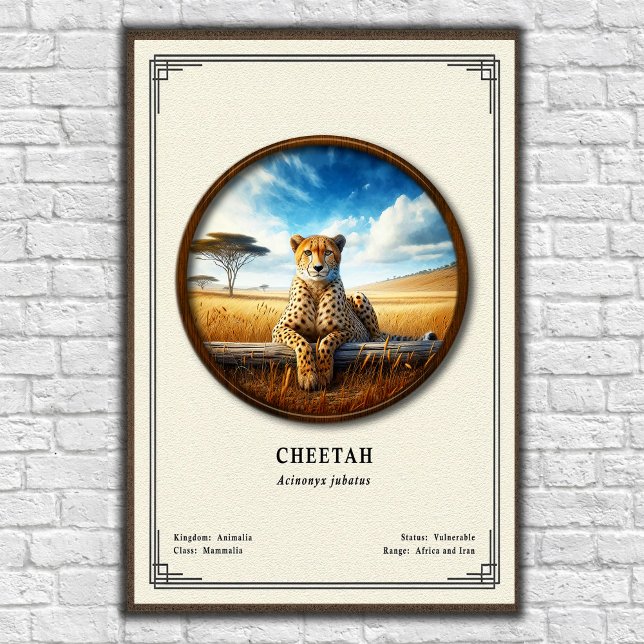 Póster Cheetah Zoology Series (Subido por el creador)