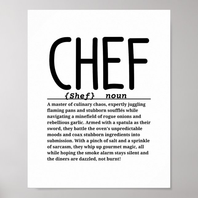 Póster Chef (Frente)