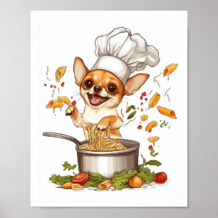 Póster Chef Chihuahua � Maestro Canino Culinario