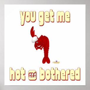 Póster Chef De Lobster Rojo Me Haces Caluroso Y Molesto
