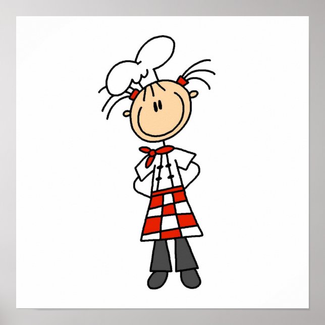 Póster Chef femenino (Frente)
