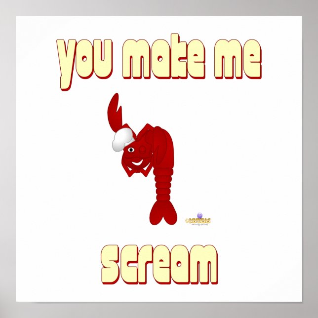 Póster Chef Red Lobster Me Haces Gritar (Frente)