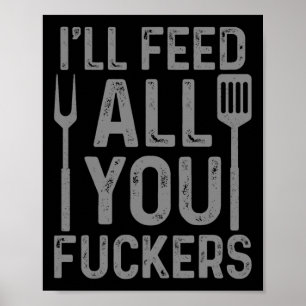 Póster Chef Voy a Alimentar a Todos Ustedes F#ckers Diver
