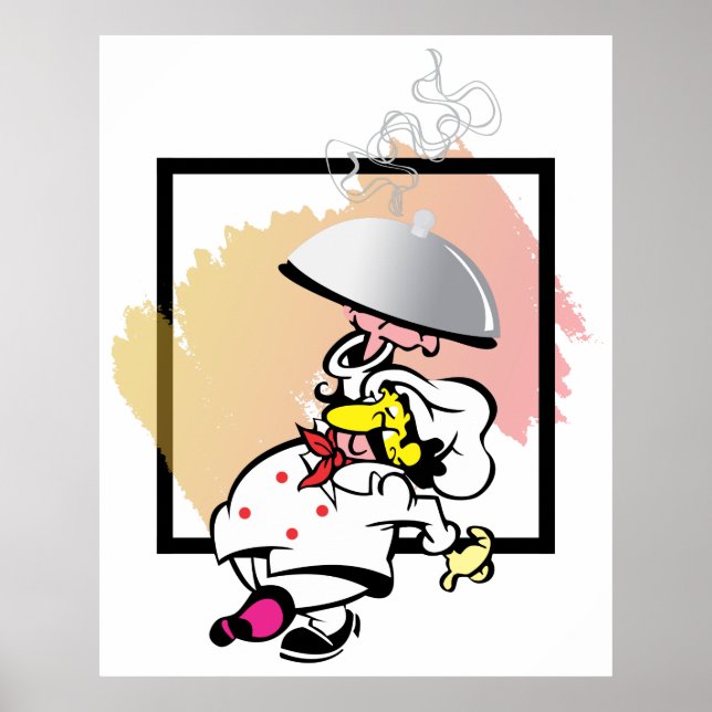 Póster Chef Wall art para Kitchen Cook Food Restaurant (Frente)
