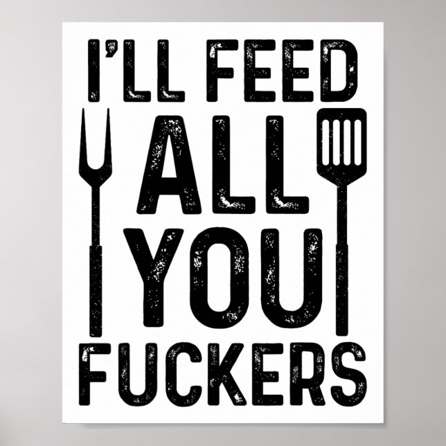Póster Chef, yo te alimentaré a todos. (Frente)