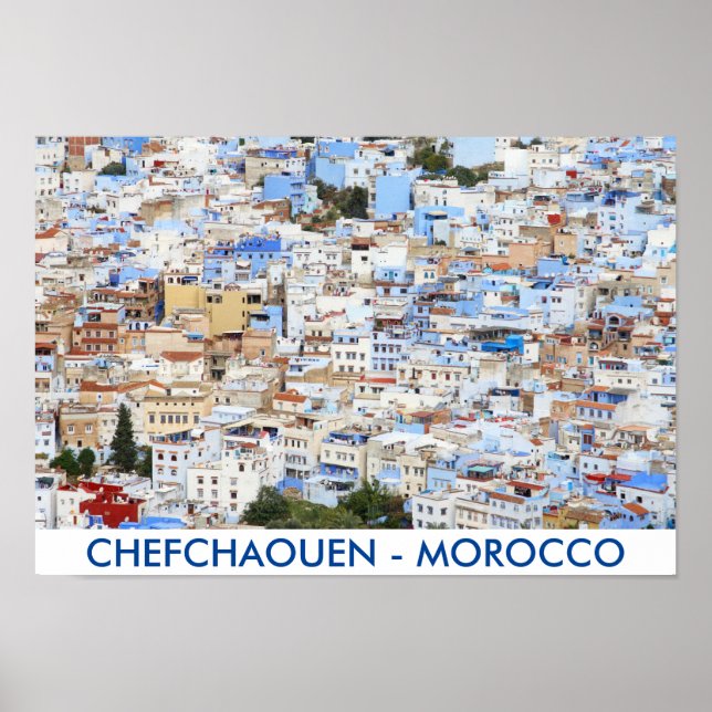 Póster Chefchaouen, Marruecos (Frente)