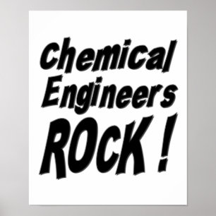 Póster Chemical Engineers Rock! Poster Print