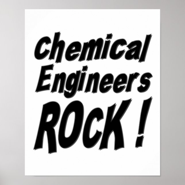 Póster Chemical Engineers Rock! Poster Print (Frente)