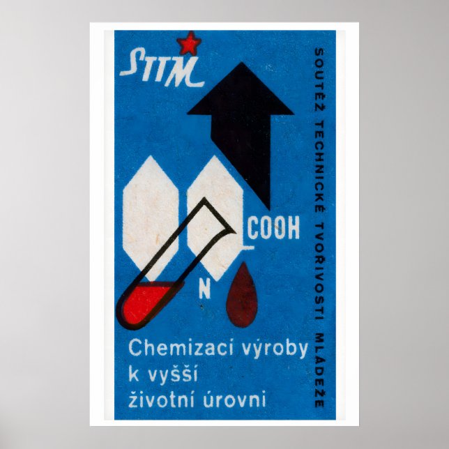 Póster Chemistry for a Better life - Matchbox Print (Frente)