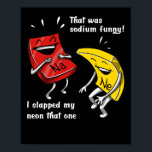Póster Chemistry That Was Sodium Funny Science Joke<br><div class="desc">Chemistry That Was Sodium Funny Science Joke design for chemistry lovers.</div>