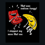 Póster Chemistry That Was Sodium Funny Science Joke<br><div class="desc">Chemistry That Was Sodium Funny Science Joke design for chemistry lovers.</div>