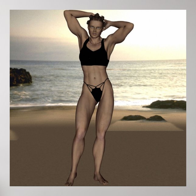 Póster Chennel Johnson en Swimsuit (Frente)