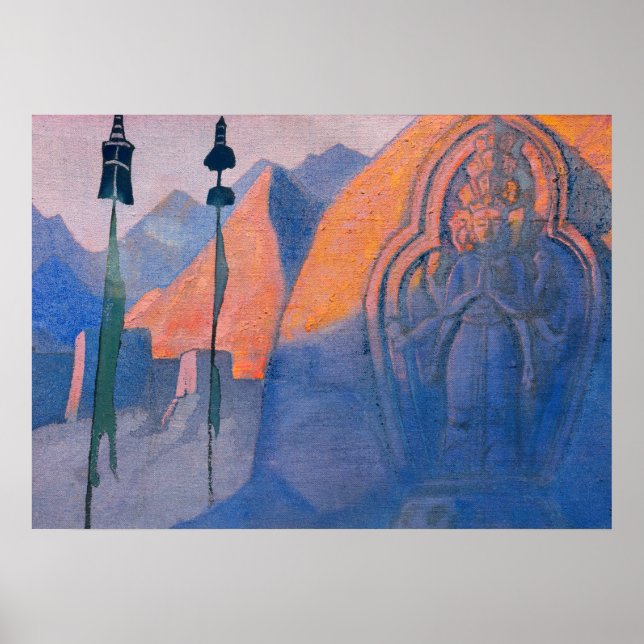 Póster Chenrezi por Nicholas Roerich (Frente)