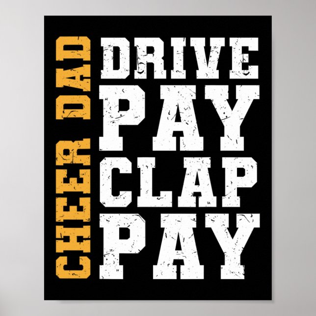 Póster Chequeen Dad Drive Pay Clap Pay (Frente)