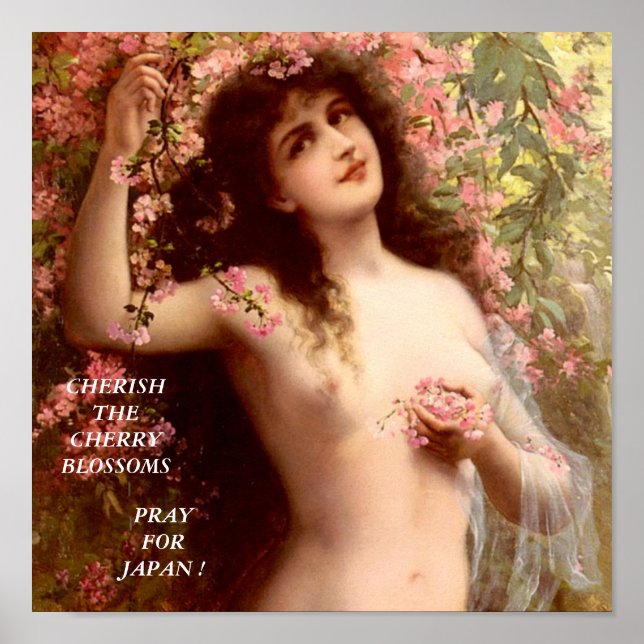 PÓSTER CHERISH THE CHERRY BLOSSOMS (Frente)