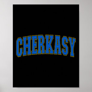 Póster Cherkasy Ucrania Amantes Patrióticos Orgullosos Uc
