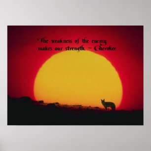 Póster Cherokee Proverb