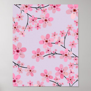 Póster Cherry Blossom 06 Lavender