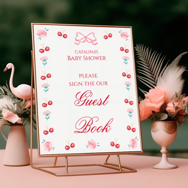 Póster Cherry Blossom Baby Shower Guest Book (Subido por el creador)